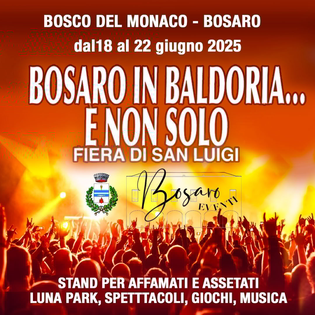 BOSARO IN BALDORIA 2025 BOSARO eventi BOSARO IN BALDORIA 2025 BOSARO eventi