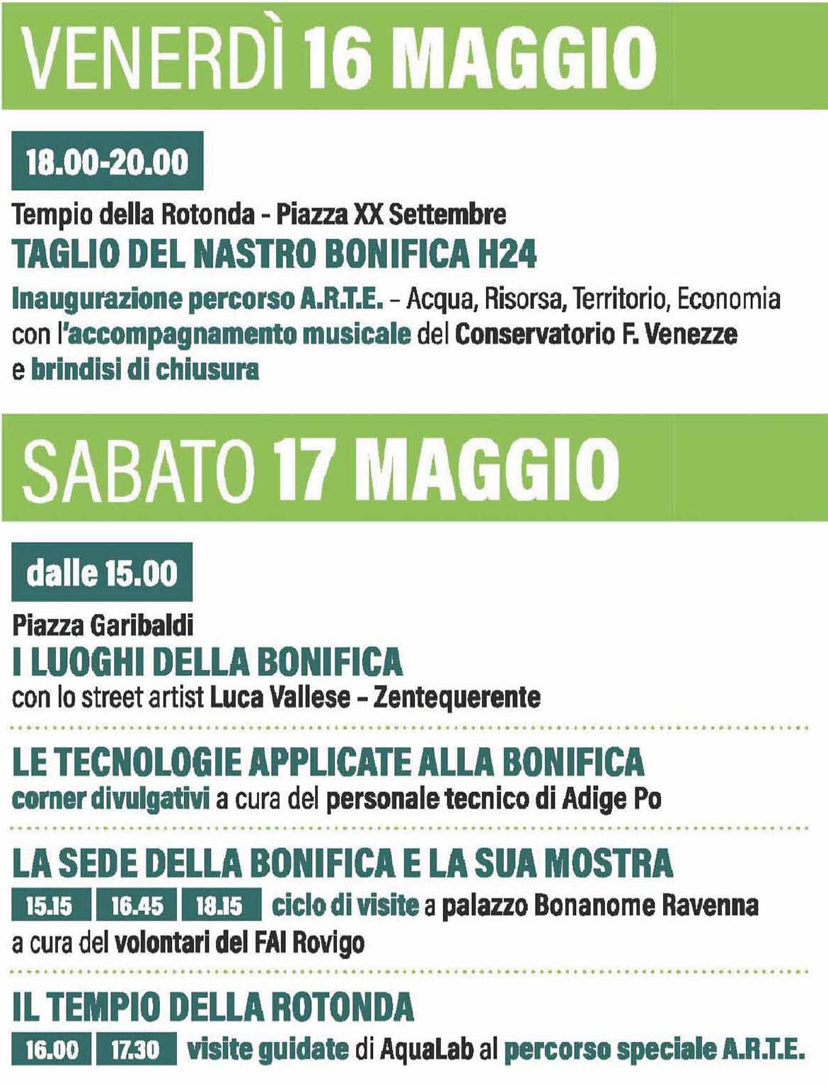 Bonifica_H24_2025_programma 16-17 maggio