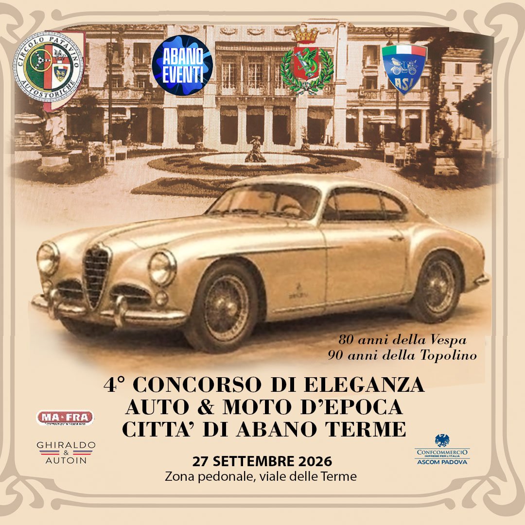 Concorso di eleganza Auto e Moto Abano  2026  1080