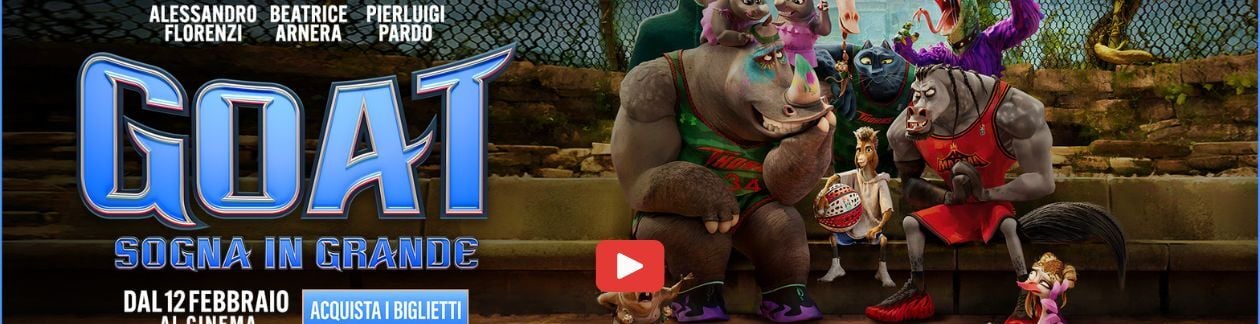 GOAT SOGNA IN GRANDE 2026 AL CINEMA