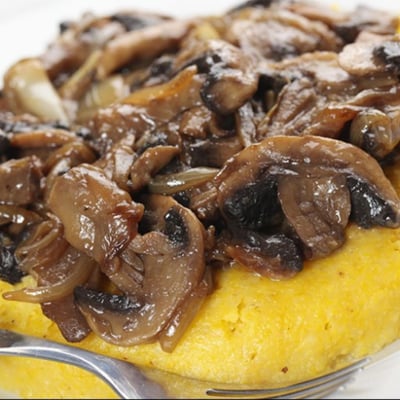 funghi e polenta