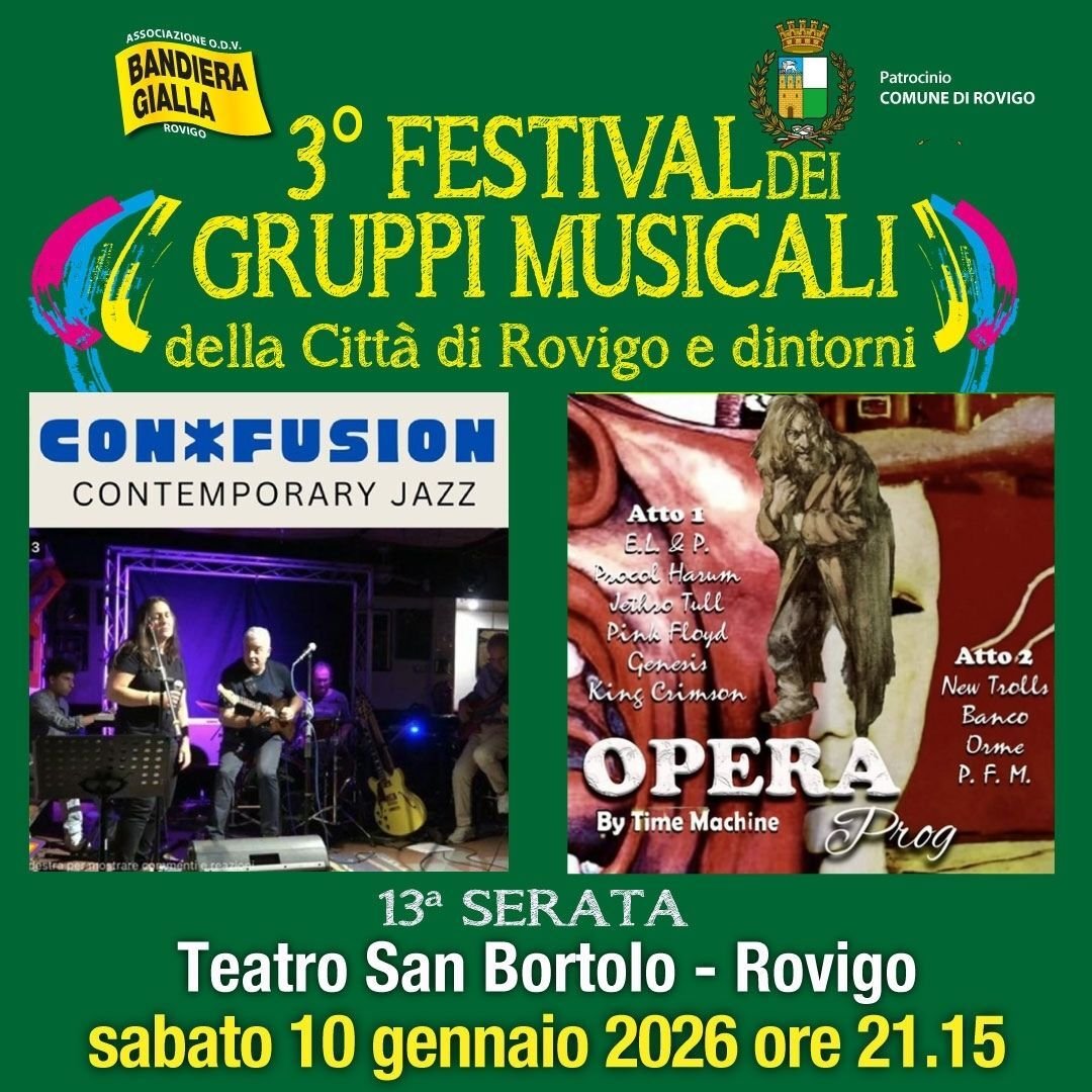 3 festival gruppi bandiera gialla