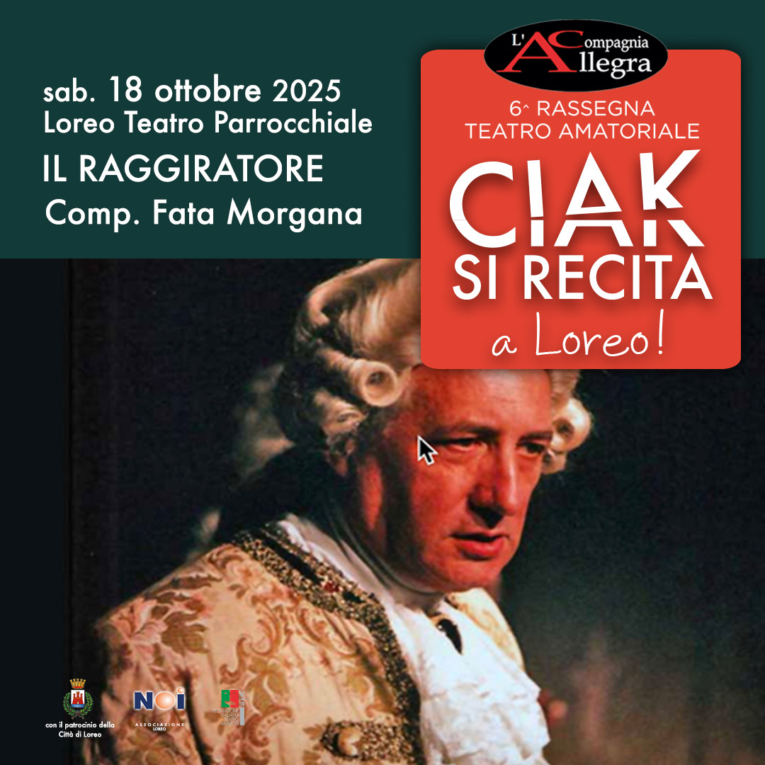 Il Raggiratore a Ciak 2025 1080x1080 Il Raggiratore a Ciak 2025 1080x1080