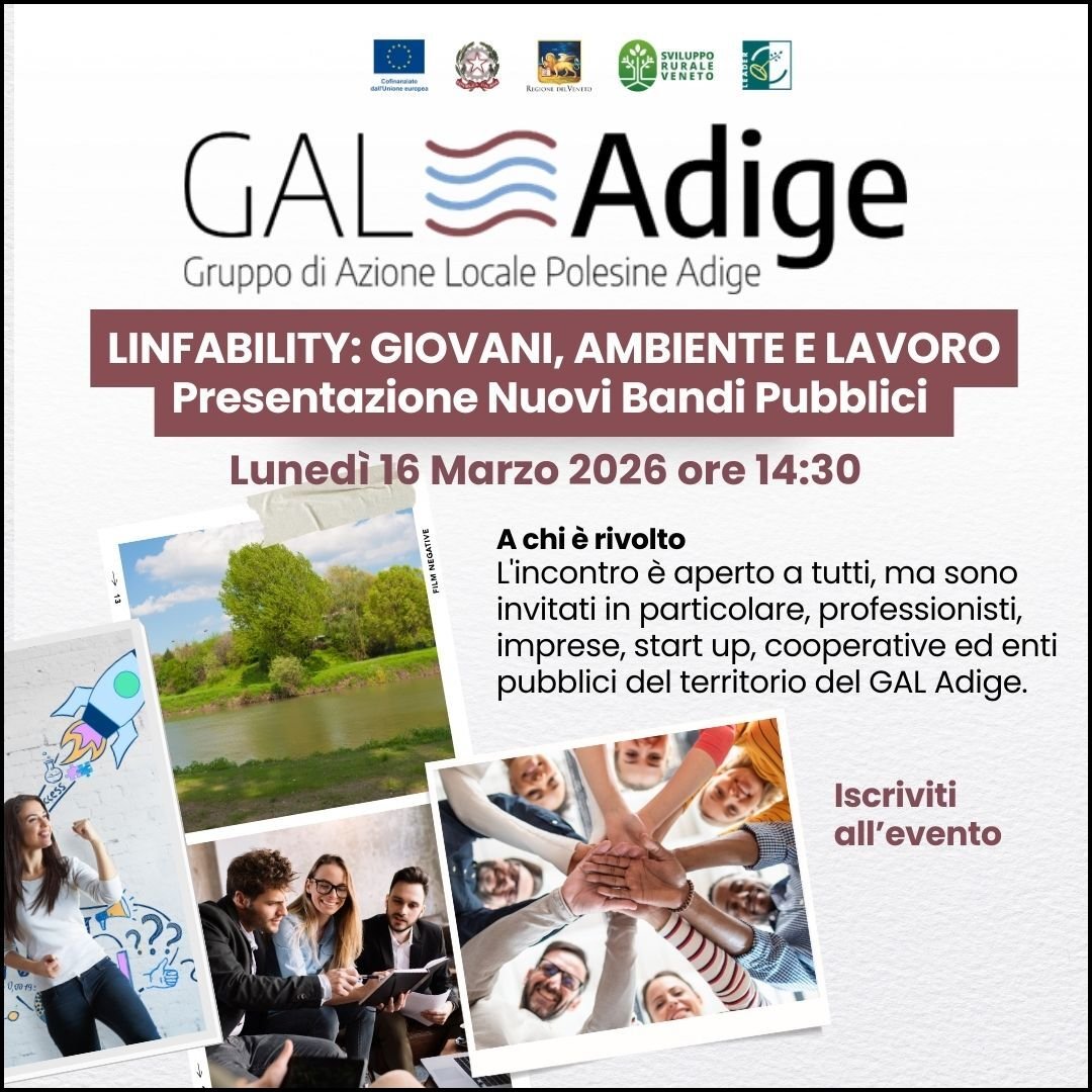 GIOVANI, AMBIENTE E LAVOROGAL ADIGE 1080X1080