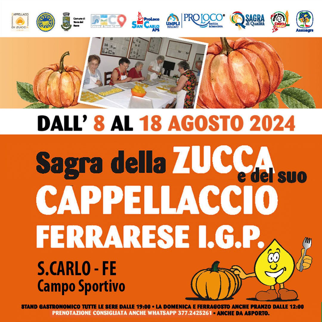 SAGRA DELLA ZUCCA E DEL SUO CAPPELLACCIO AGOSTO 2024