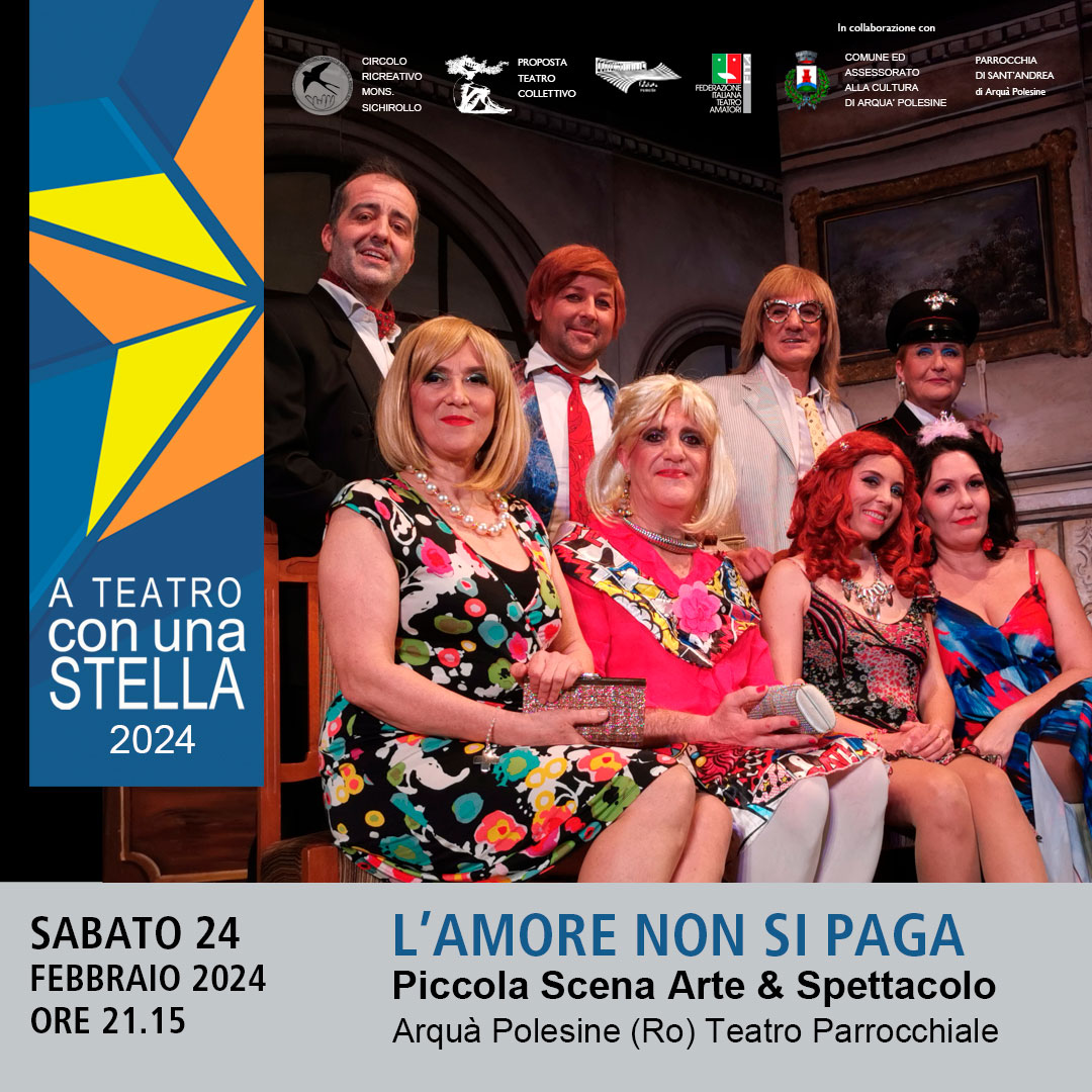 LAMORE NON SI PAGA a teatro con una stella-2024 Q-1