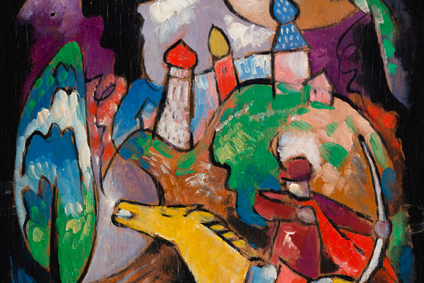 Vasilij Kandinskij, Rider, 1909-1910 Vasilij Kandinskij, Rider, 1909-1910