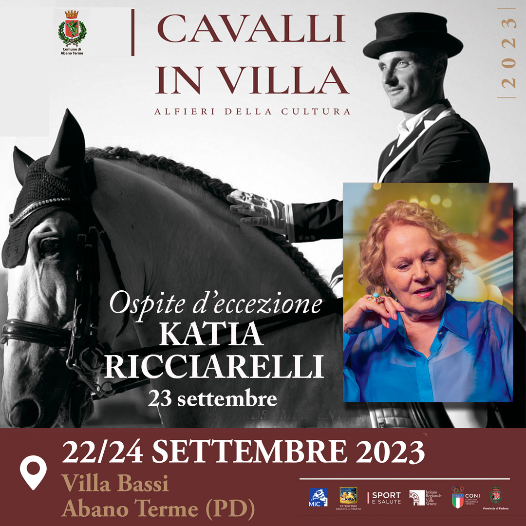 Cavalli in villa ospoite Katia Ricciarelli Cavalli in villa ospoite Katia Ricciarelli