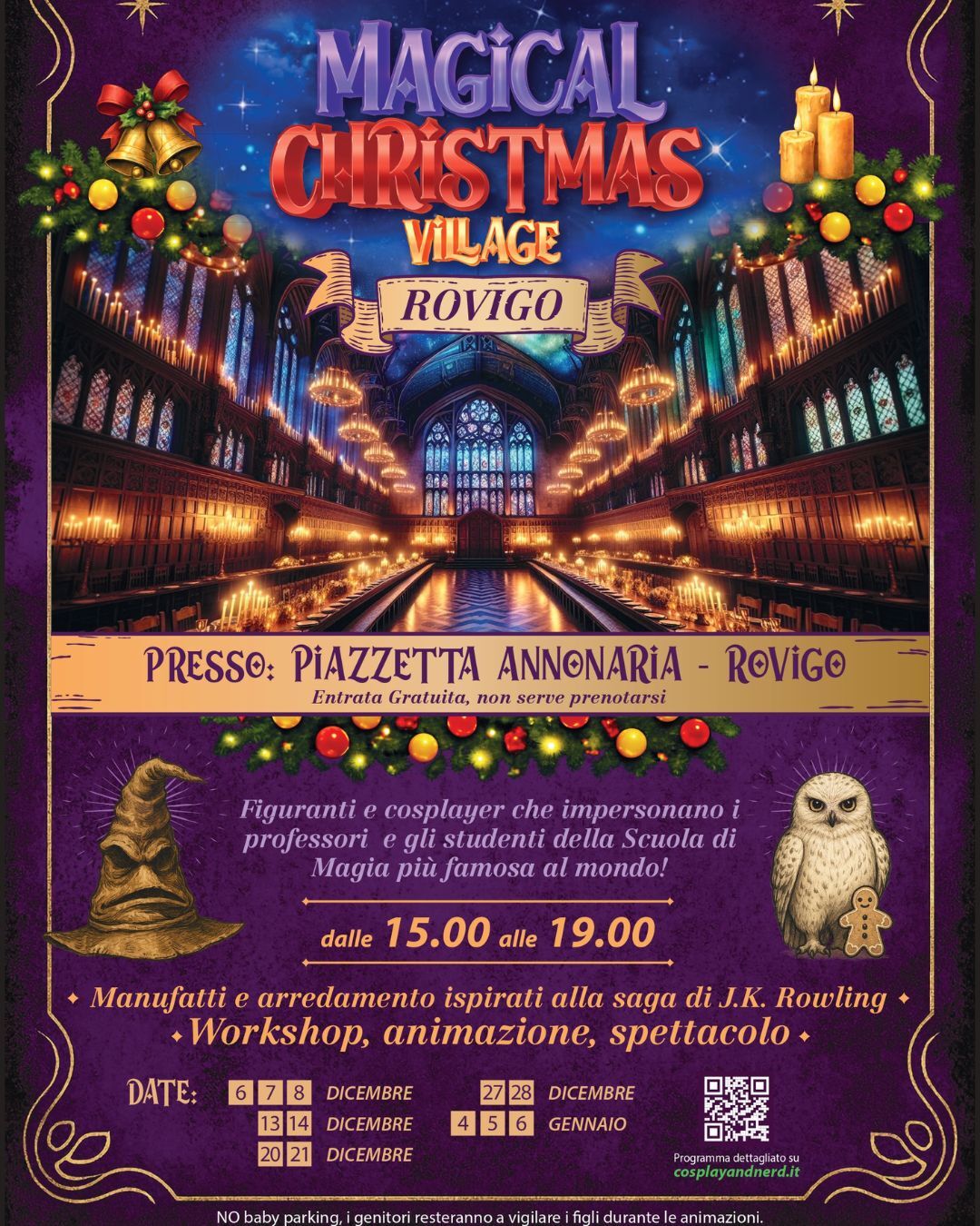 locandina magical christmas village rovigo buon natale