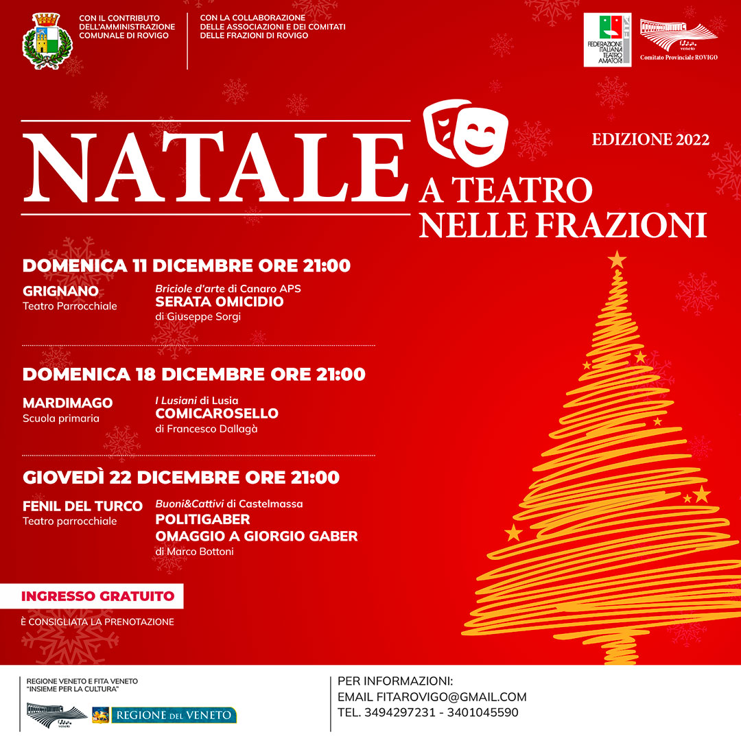 Natale a teatro nelle frazioni Natale a teatro nelle frazioni